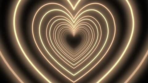 625. Brown Heart Background🤎Love Heart Tunnel Background Video Loop Heart