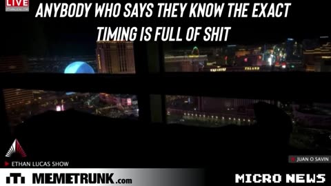 Anybody who claims to know the exact timing is full of shit