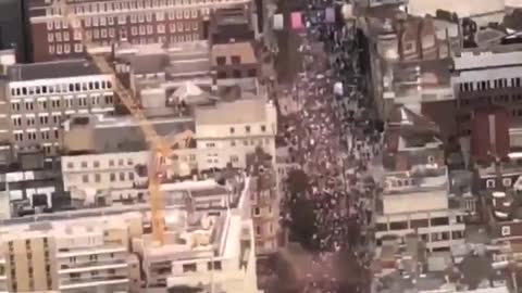 Raving hard against the covid vaccine in Uk protest 25th of June 2021
