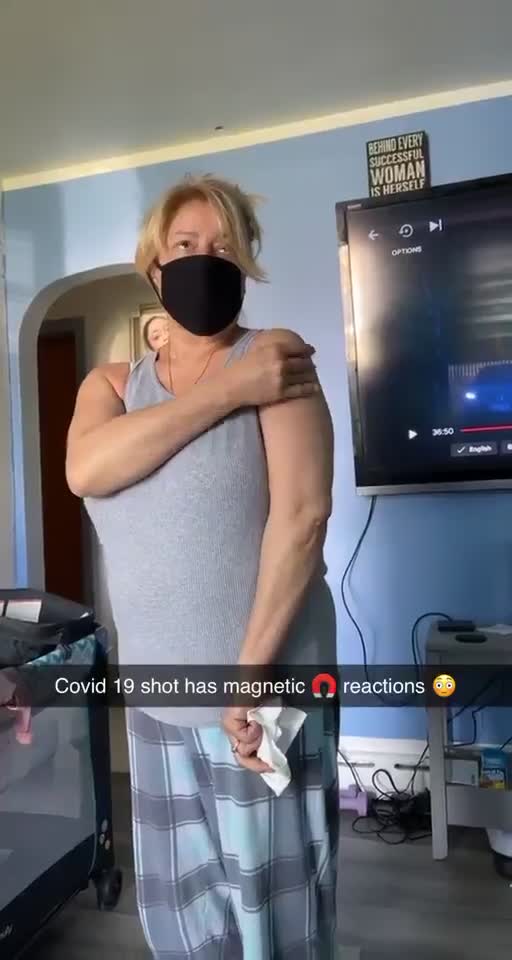 Pfizer vaccine shot magnetic response