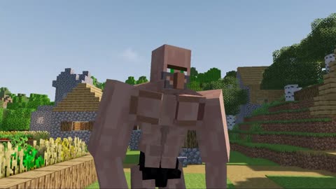 Minecraft Villager turned into CHAD VILLAGER