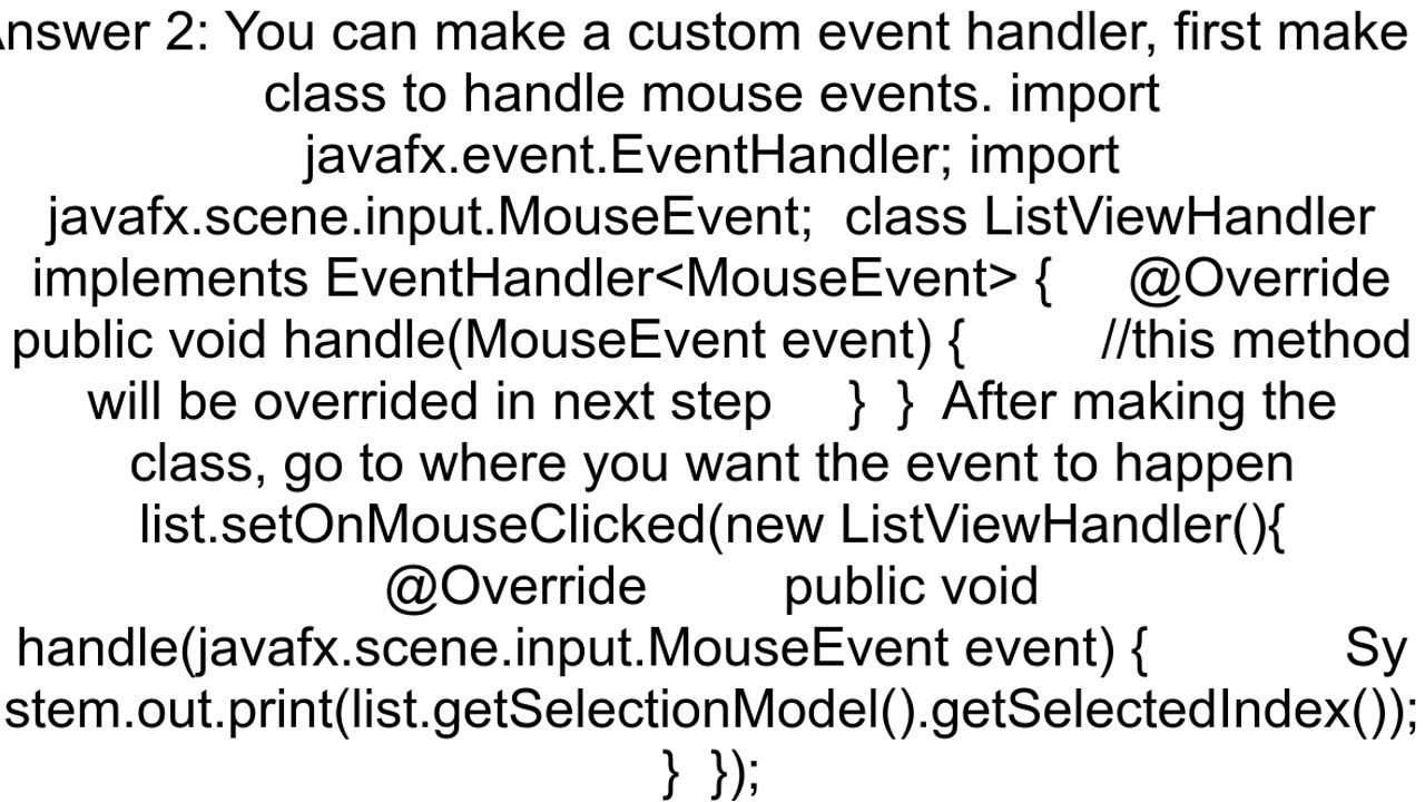Getting selected element from ListView