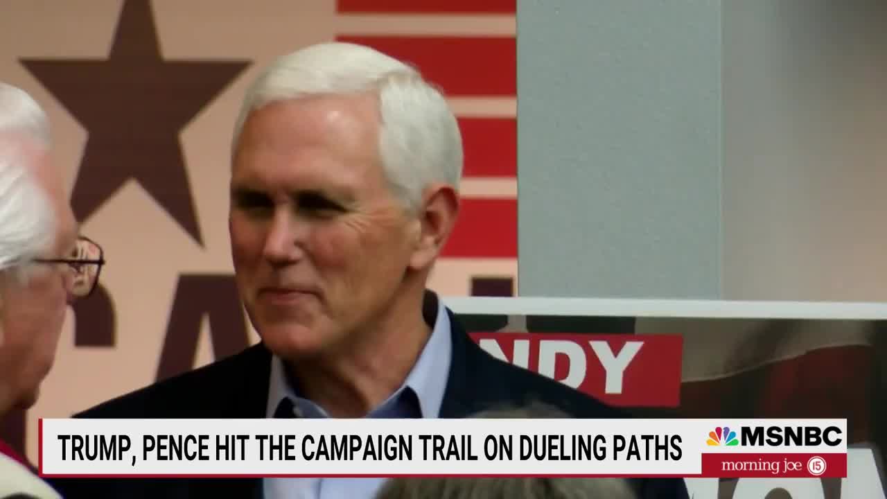 Trump, Pence Hit The Campaign Trail On Dueling Paths