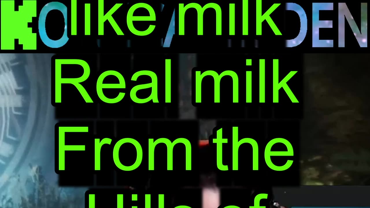 Do you folks like milk Real milk From the Hills of Colombia