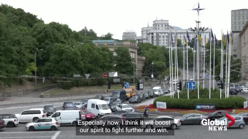 EU backs Ukraine's membership bid, but Kyiv residents have mixed reactions