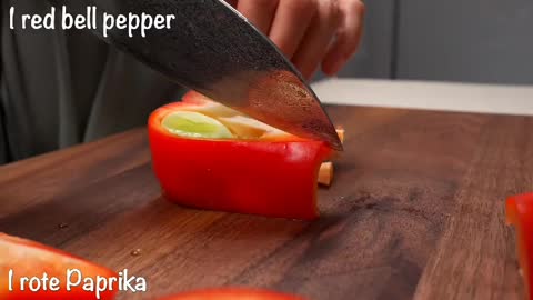 Cut The Red Bell Pepper