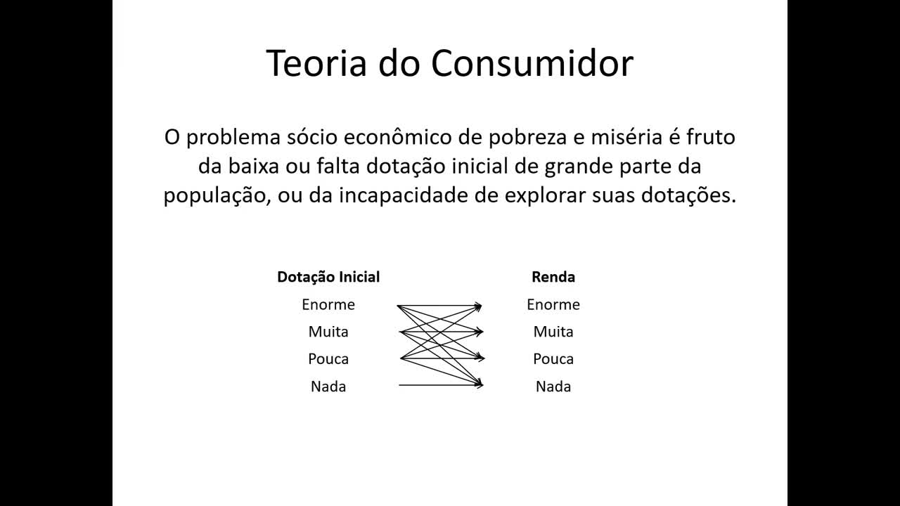 Microeconomia 037 Teoria do Consumidor Restrição Orçamentária e Dotação Inicial continuação 2