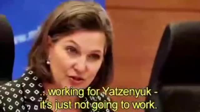 2015 leaked recording of US State Department official Victoria Nuland discussing how Washington handpicked the post-coup Ukrainian government.