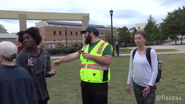 UNHINGED TRANS ACTIVISTS PROTEST MICHAEL KNOWLES SPEECH