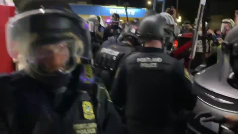 Police arrest Antifa in North Portland