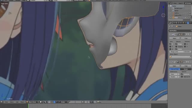First Make The Girl's Facial Features.