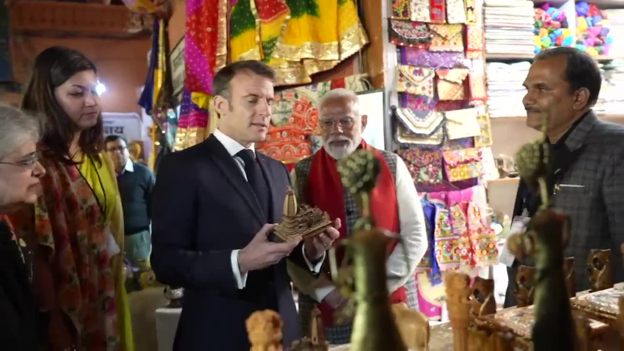 Jaipur's gracious welcome for PM Modi & President Macron of France