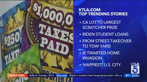 Man wins $20 million from scratcher, largest in CA Lottery History