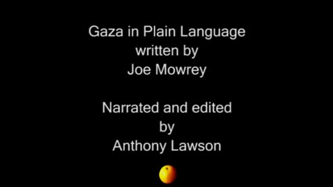 Gaza in Plain Language | Joe Mowrey (2010)