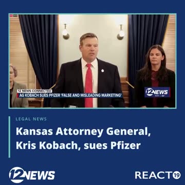 BREAKING: Kansas AG Files Lawsuit Against Pfizer...