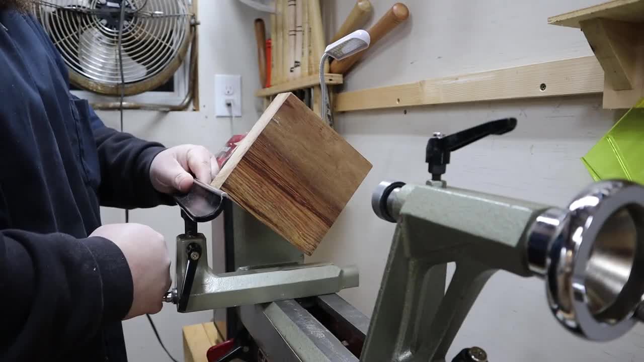 Canarywood Snack Dish Woodturning // No Talking ASMR