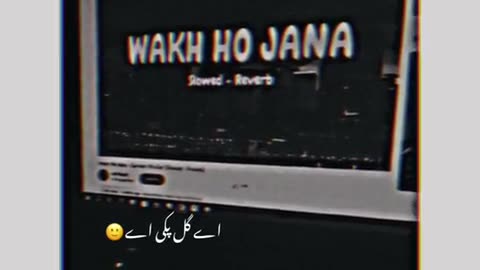 Wakh ho jana ay 🤧 slowed and reverb