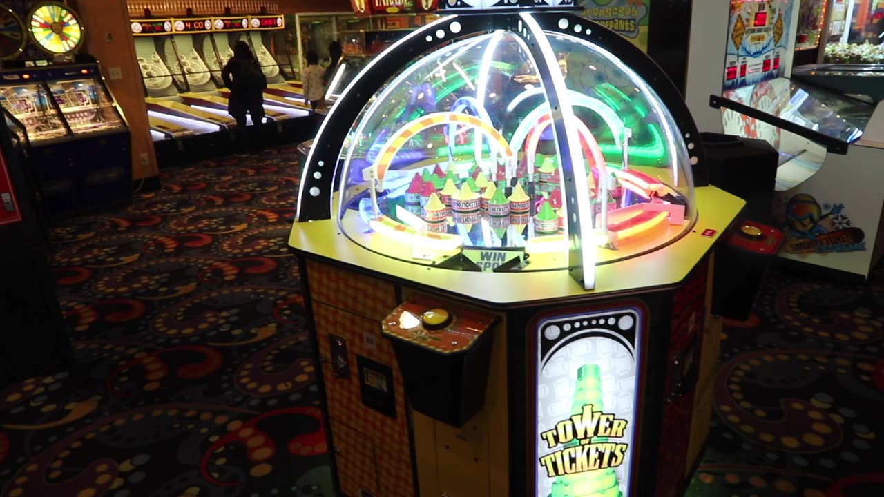 Arcade machines at the Midway in Circus Circus in Las Vegas.