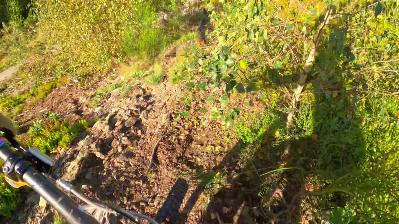 Cyclists Descends Beautiful Ridgeline Trail in Belgium