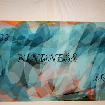 Spread Happiness, kindness and love with abstract painting