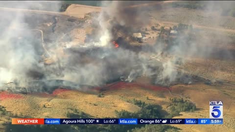 Sam Fire creates fire tornado in Gorman