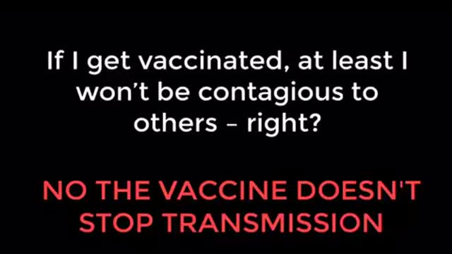 This video explains why we DO NOT take the vaccine.
