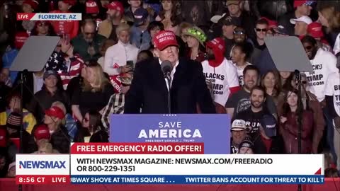 Trump slams Jan. 6th prison conditions and Babbitt shooting ##save America Rally, ARIZONA