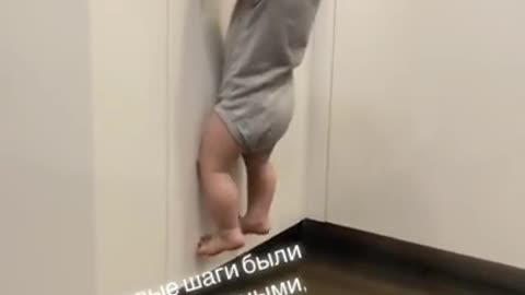 Mischievous baby,