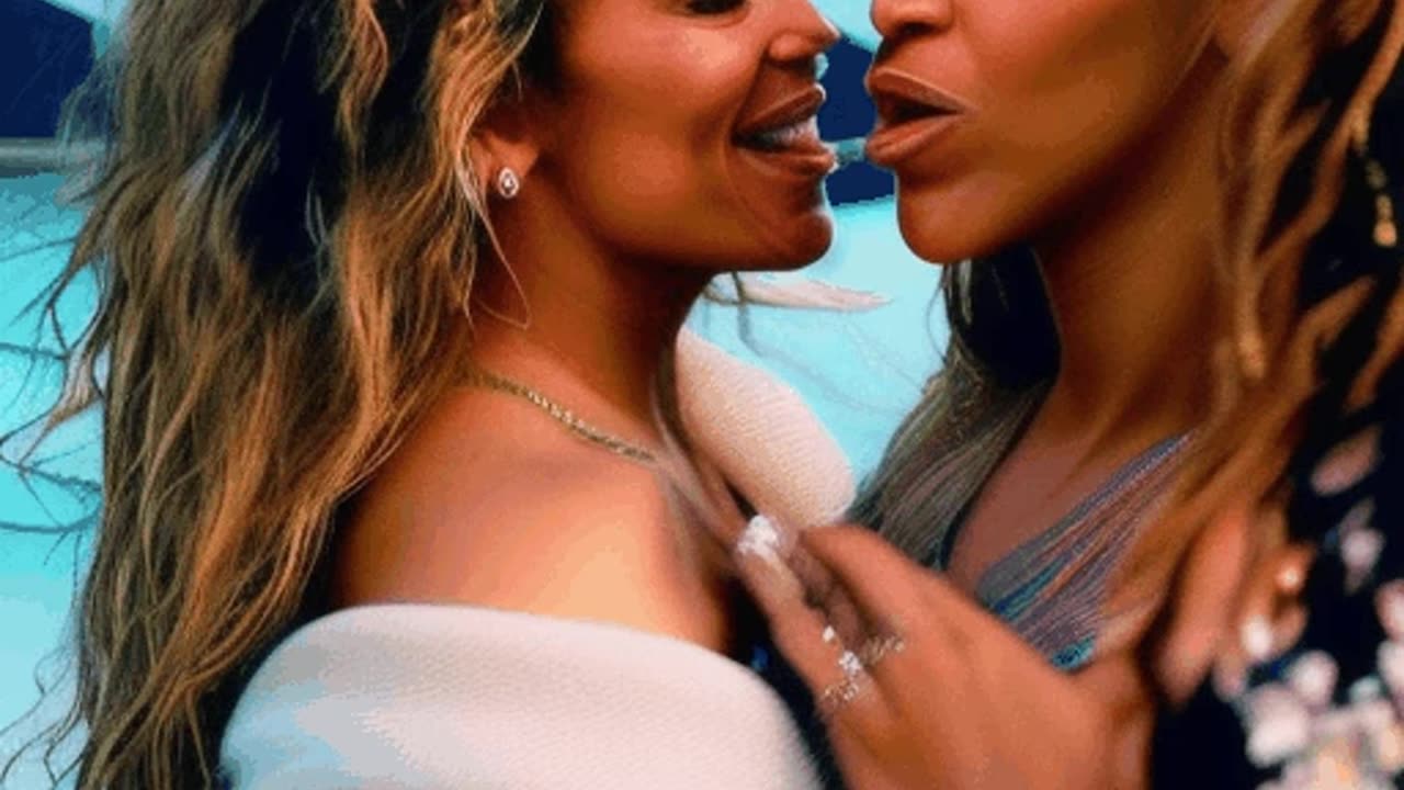 J LO KISSING BEYONCE