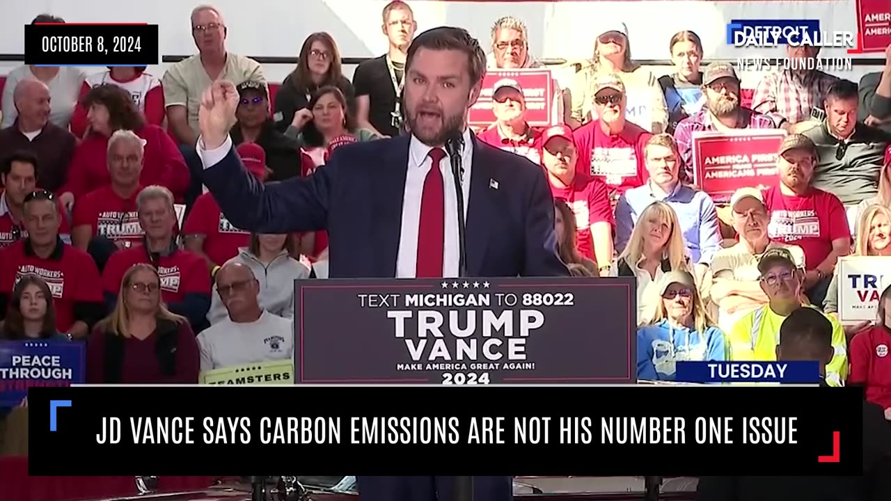 JD Vance Says Carbon Emissions Are Not His Number One Issue