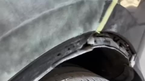 Damaged position of spray paint