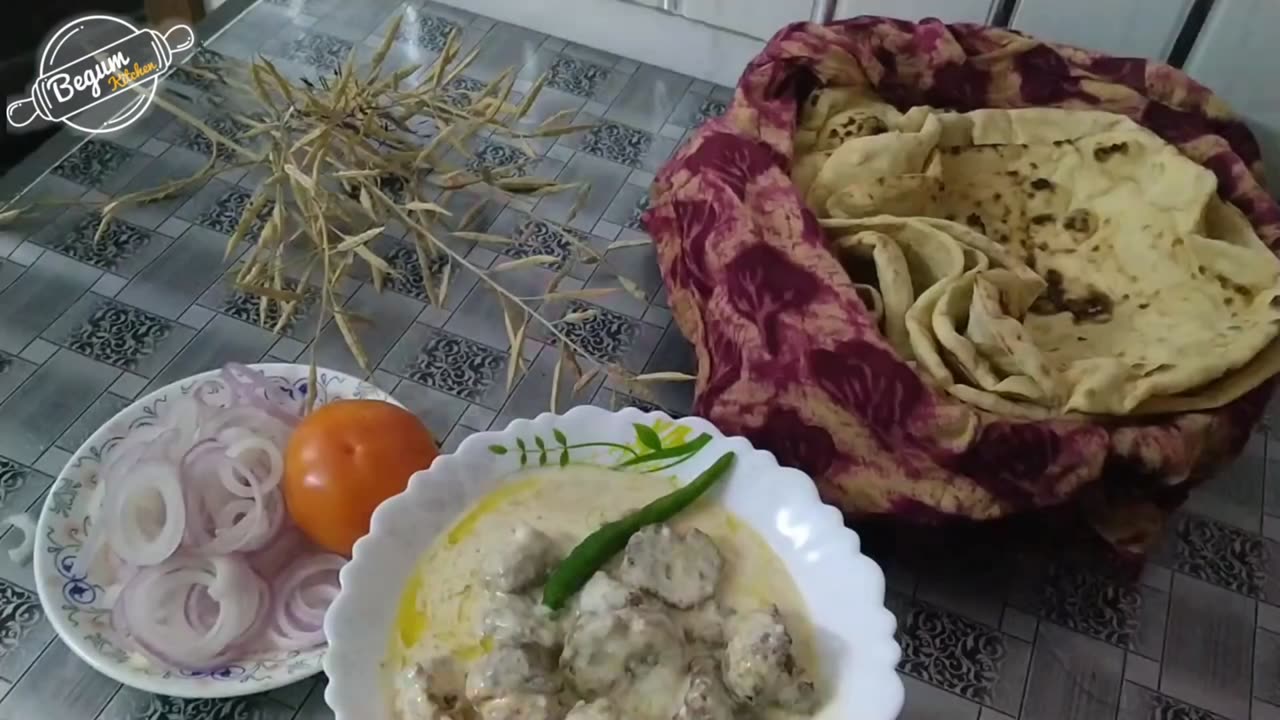 Afghan Kabab Recipe_How sikh Afghani Kabab recipe_white sauce creamy kabab_with gravy_ begumkitchen