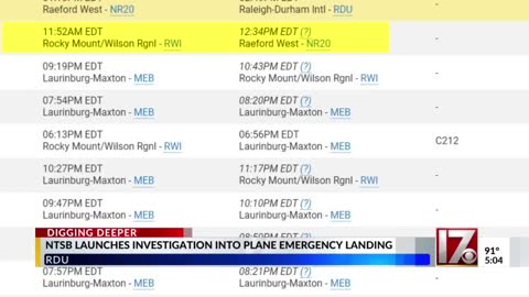 My pilot just jumped out': RDU 911 emergency landing call released