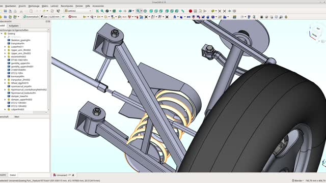 Freecad 0.19 Lattice2-WB Placement