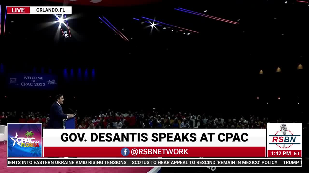 Governor Ron Desantis (R-FL) Full Speech at CPAC 2022 in Orlando