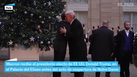 TRUMP | Macron recibe al presidente electo de EEUU en París antes de la reapertura de Notre Dame