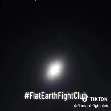 7AM Moon Above Flat Earth