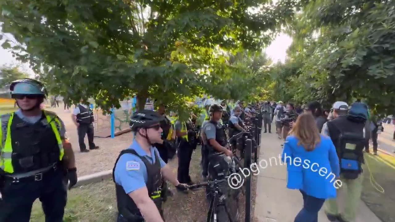 Another huge Police presence out today for the Marxist Protestors