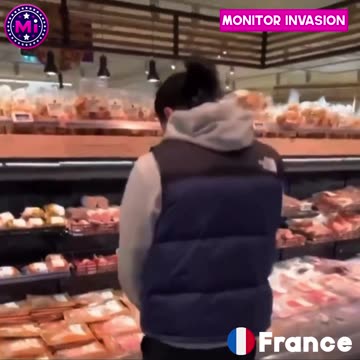 #France 🇫🇷| Muslim migrant urinates on pork in supermarket.