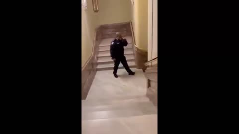 Police Run From Protesters Inside U.S. Capitol Building