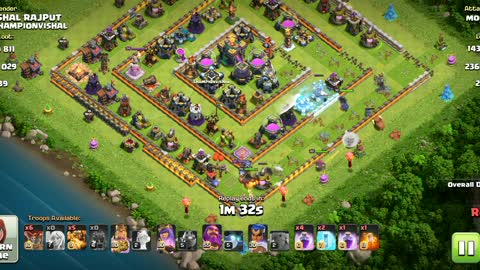 Clash of clans new gold super dragon attack on town hall 14 3star