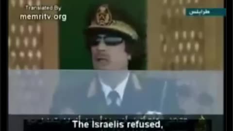 Gaddafi talking about the JFK assassination.