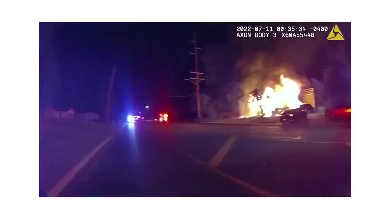 A Pizza Delivery Dude Runs Into A Burning House To Save The Children