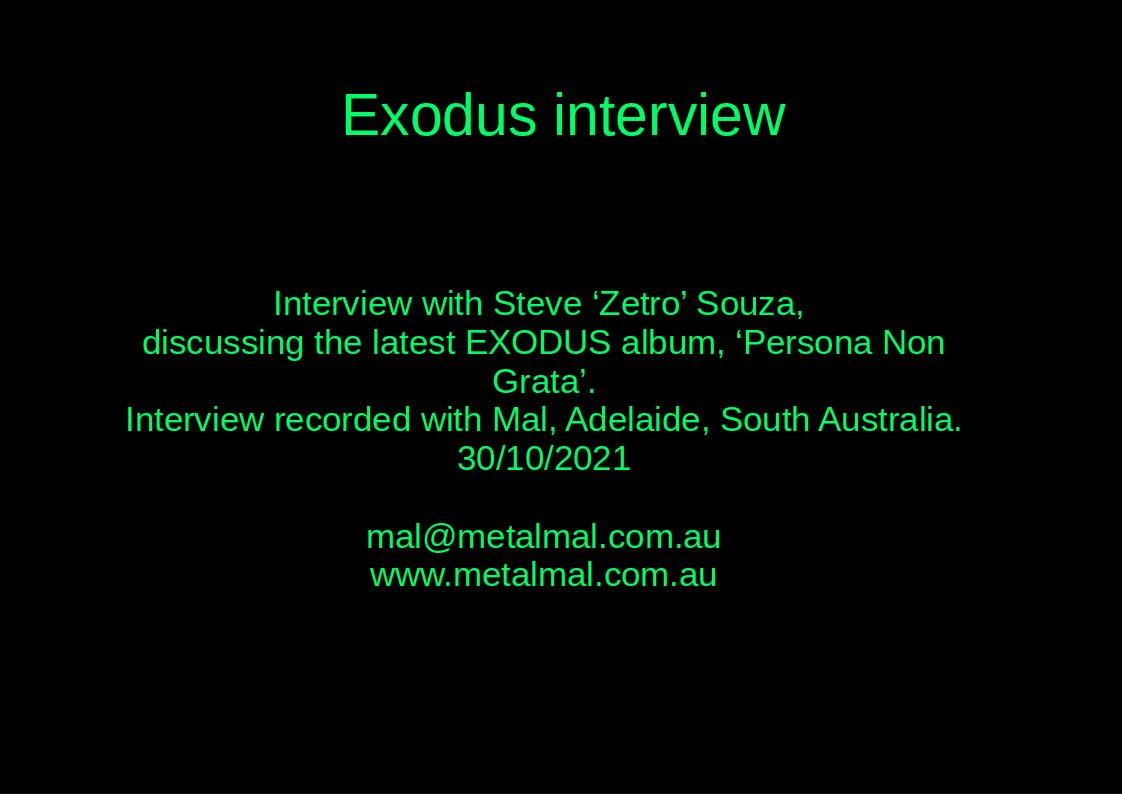 20211030 EXODUS interview