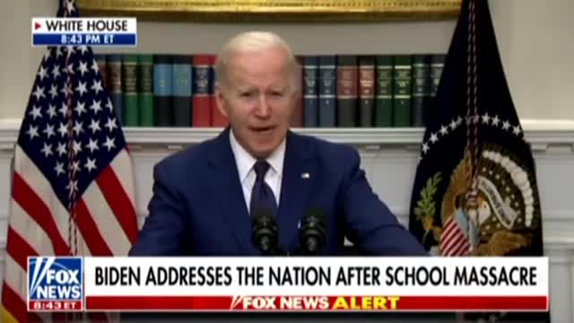 Right on cue, Biden blames the ‘gun lobby’ for the lunatic that shot up the Texas School