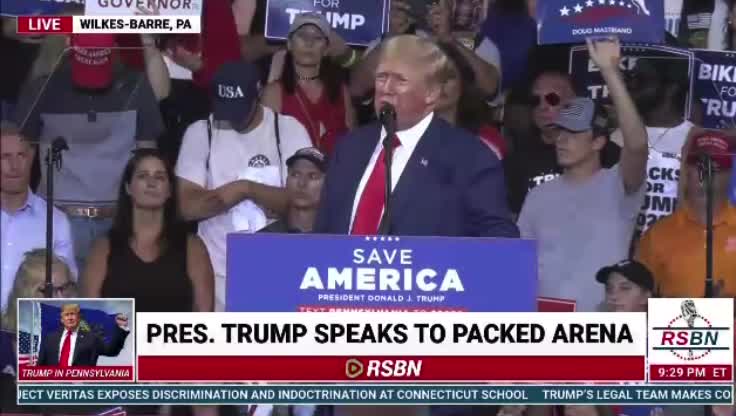 President Trumps PA Speech 9-3-22 Closing