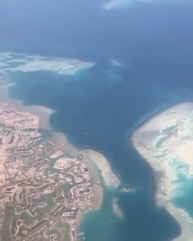 Dahab village of the plane