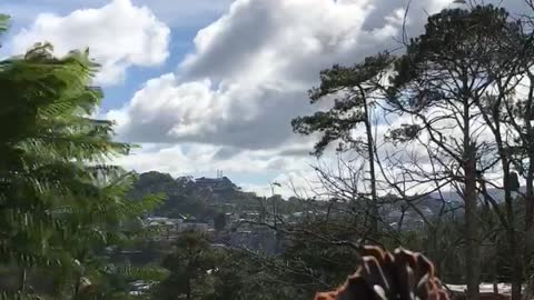 Beautiful cloud and mountain views, travel