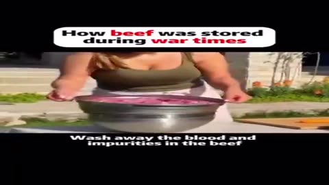 This is how People Stored Beef During War Times