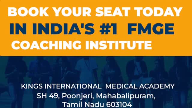 FMGE Coaching India's #1 Institute Kings International Medical Academy- Reels